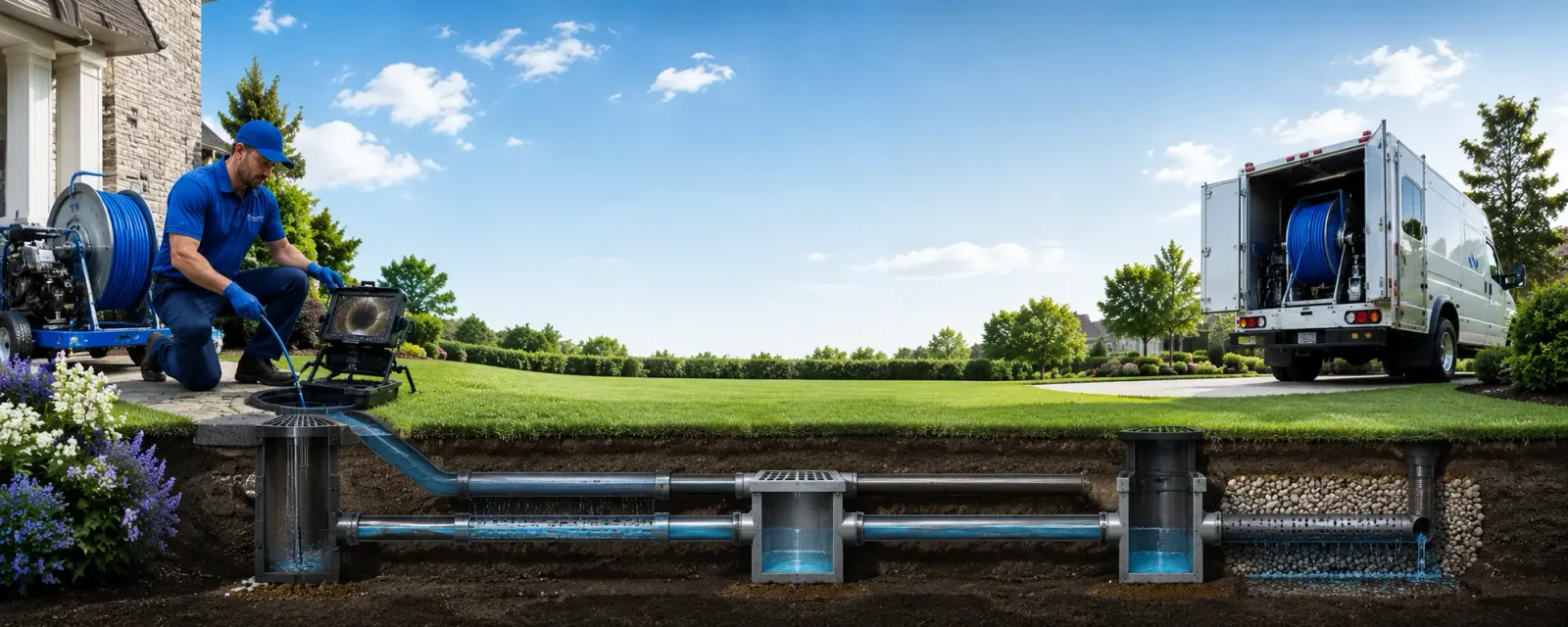 Outdoor drain cleaning information for Blairsden Graeagle, CA